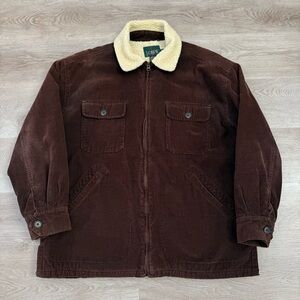 J. Crew Brown Corduroy Jacket with Cream Collar